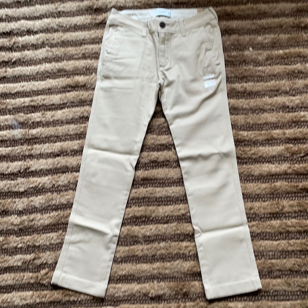 Abercrombie and Fitch Boys Chinos Tan Size 9/10